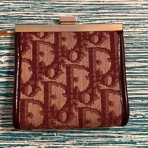 Christian Dior  Bordeaux Trotter Coin Purse Vintage